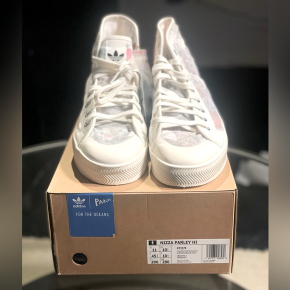 *Brand New* adidas Originals Nizza Parley High Sneakers | Mens Size 11 - Picture 4 of 9